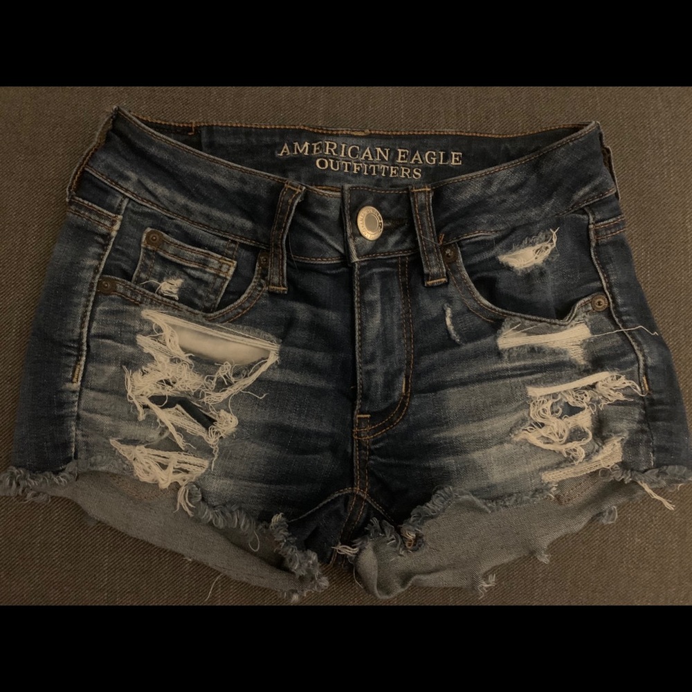 American Eagle Distressed Denim Shorts